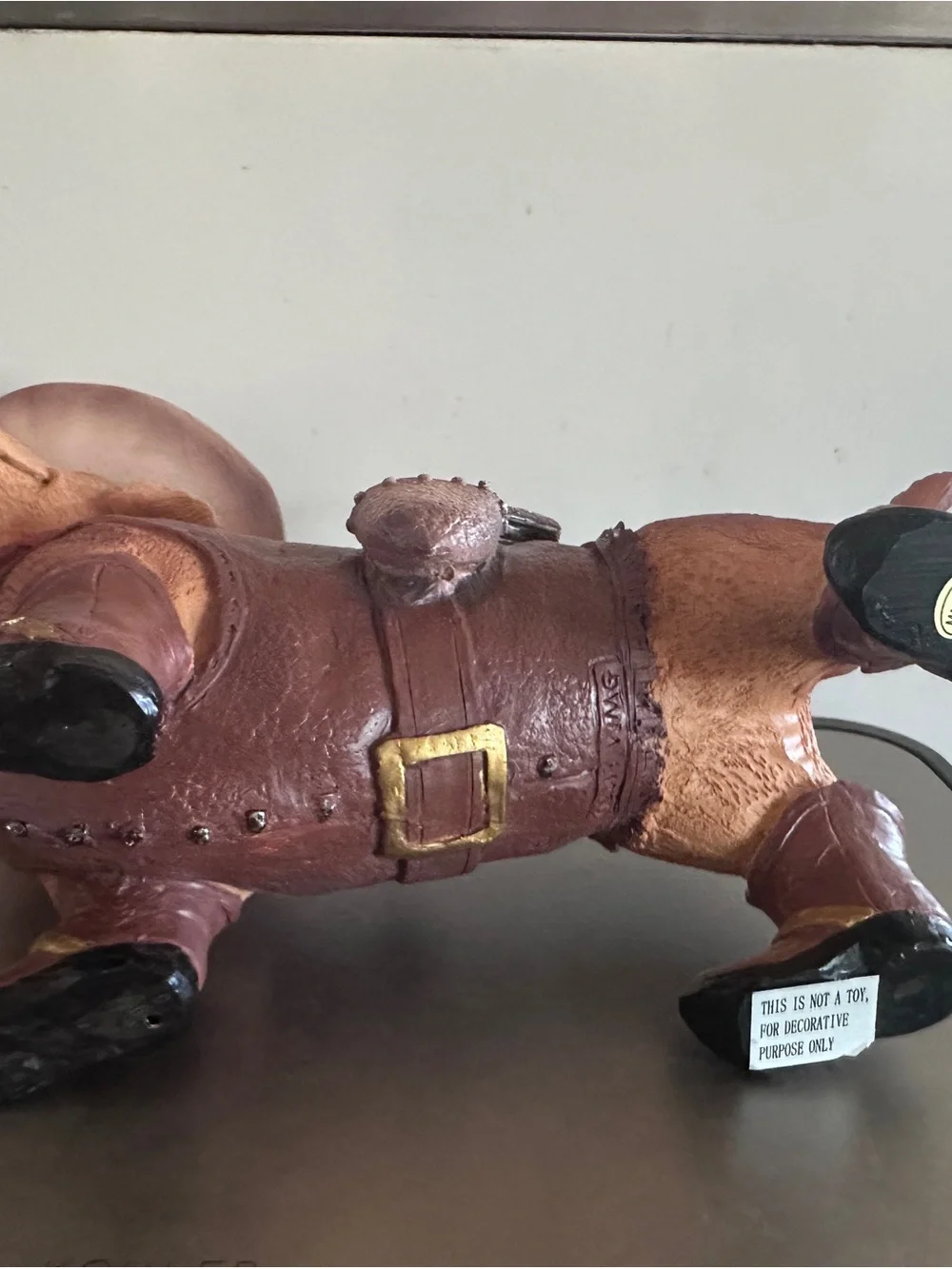 Western Cowboy Weiner Dog Figurine Red Bandana - Unbranded